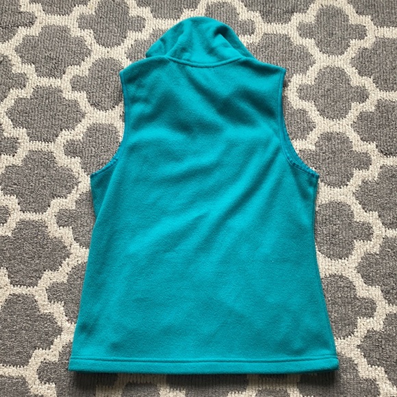 Ralph Lauren Chaps Sweater Vest Womens Medium Blue Fleece Full Zip Sport - Picture 5 of 5